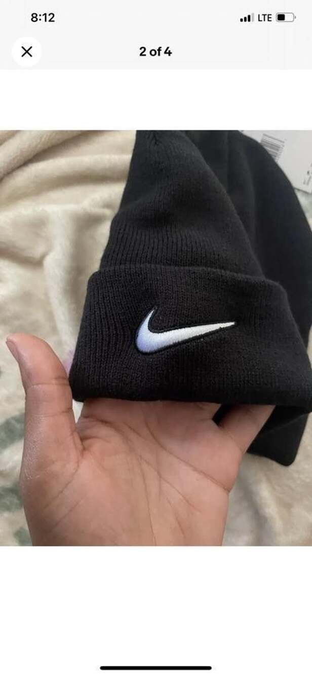 Nike Cuffed Beanie Black Embroidered Swoosh New With Tags